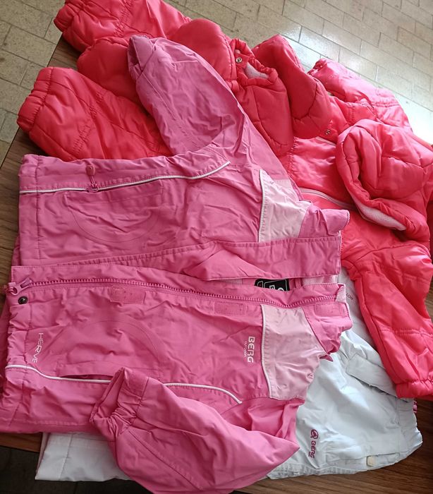 Dois Fatos da neve -  menina cores rosa e branco, pelo preço de um.