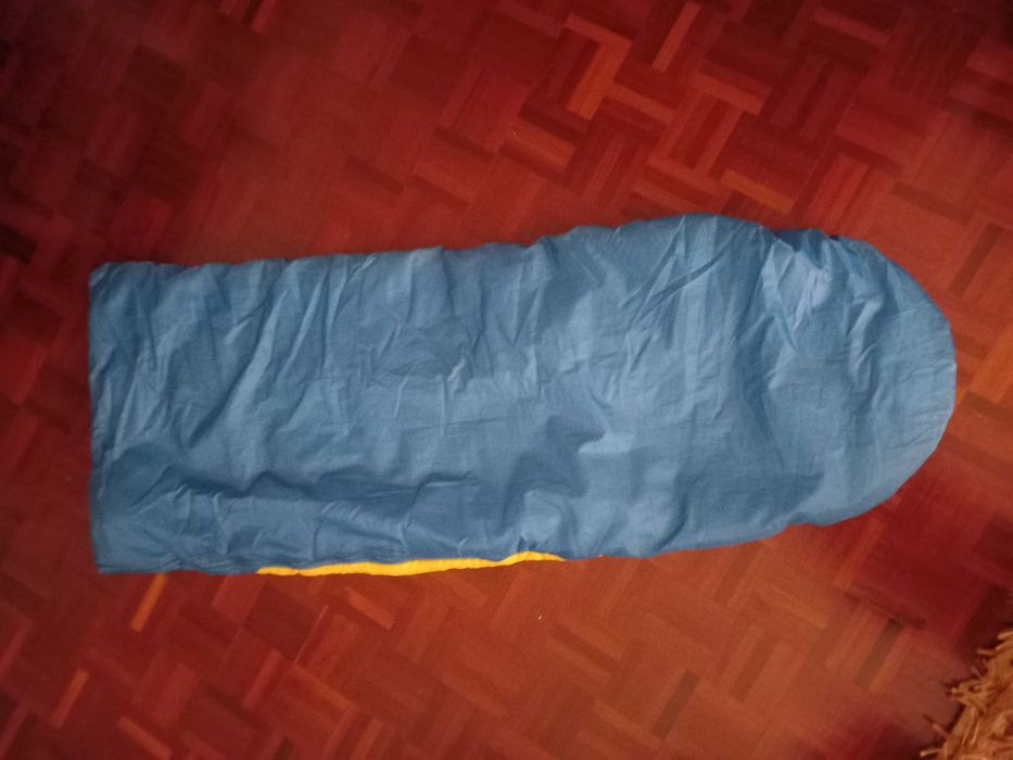 Saco cama BERG azul e amarelo criança