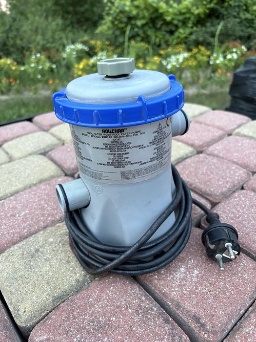 Pompa basenowa do basenu stelażowego rozporowego mała model 58145 25W Flowclear bestway intex węże