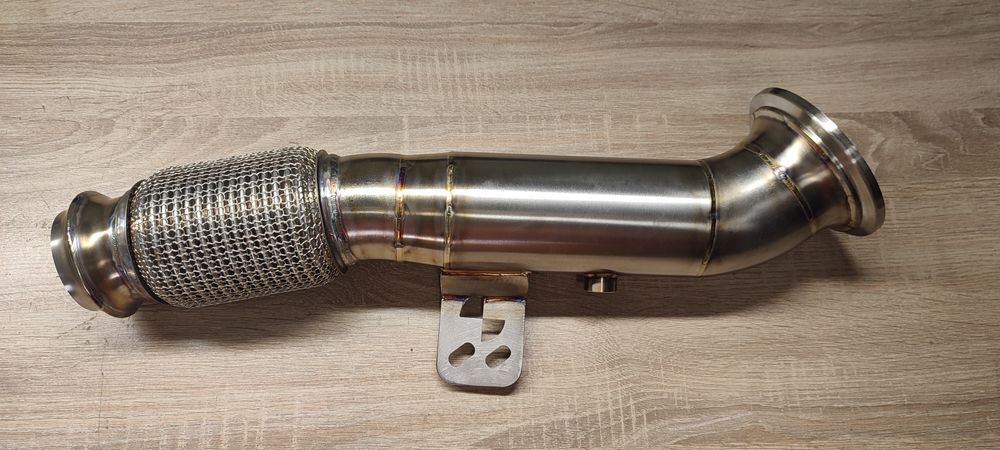 Даунпайп BMW B58 G20 G30 M340i 540i 640i 840i Downpipe БМВ HEAT SHIELD