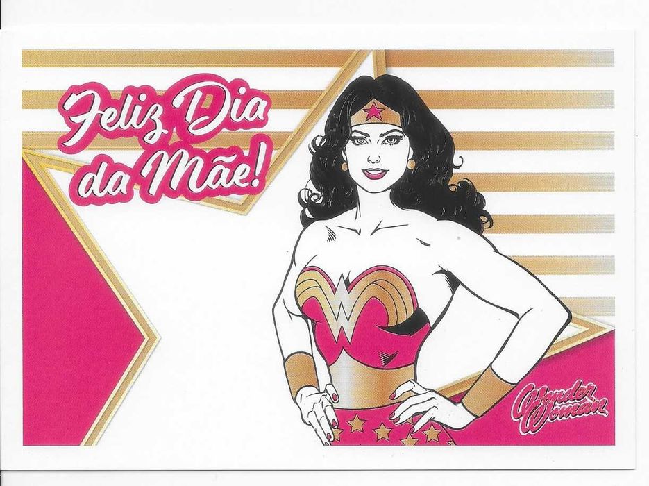 Bilhete Postal CTT - Feliz dia da Mae - Wonder Woman - NOVO