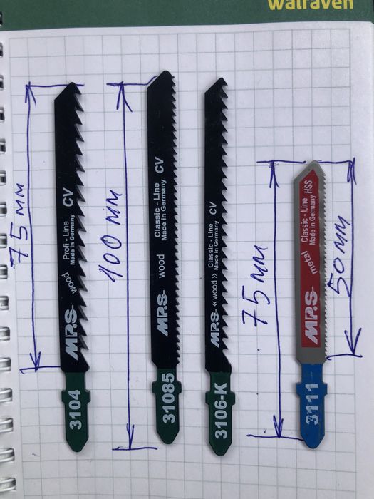 Пилочки для електролобзика
