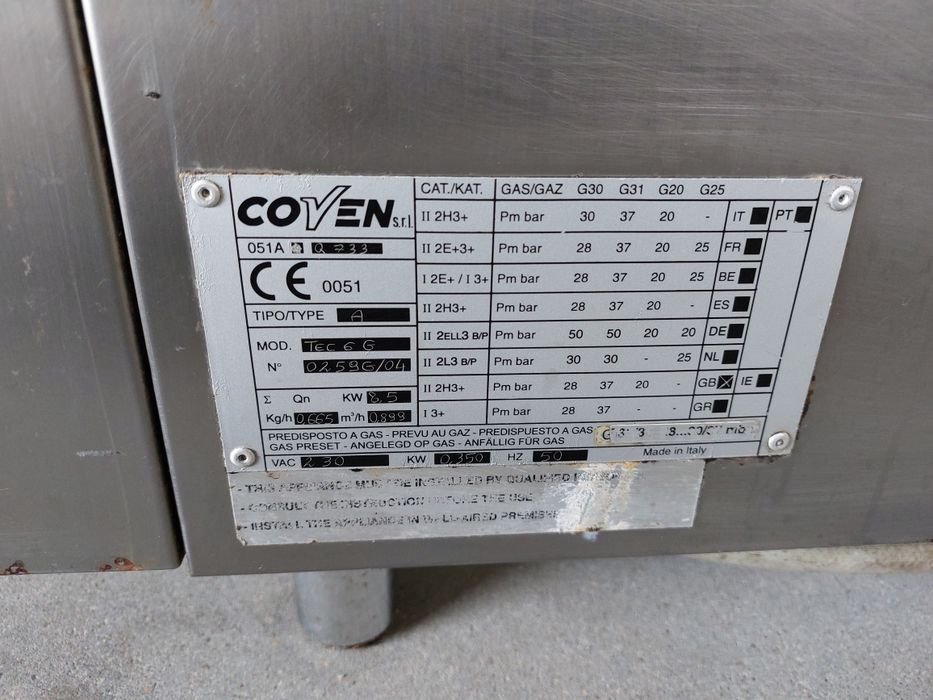 Forno industrial Convecção ventilado a gás