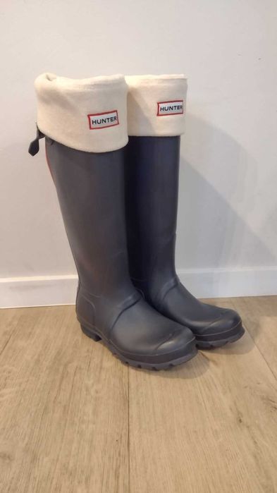 kalosze HUNTER + ocieplacze gratis! 35/36