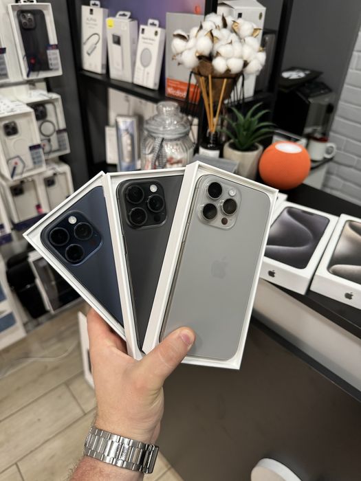 iphone 15 pro max 256gb blue/natural/black