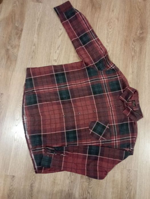 Тепла чоловіча піжама розмір64--66- фланель батальний розмір