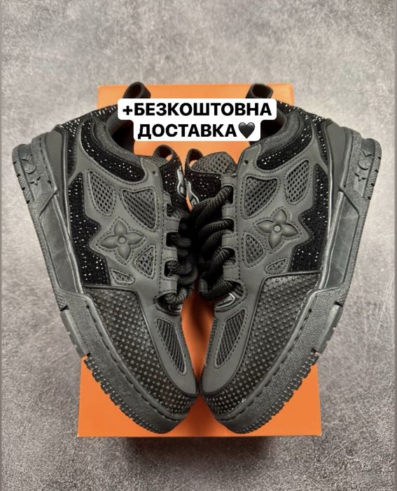 SWAROVSKI‼️Louis Vuitton Skate x Swarovski All Black(Чорні),луі сваров