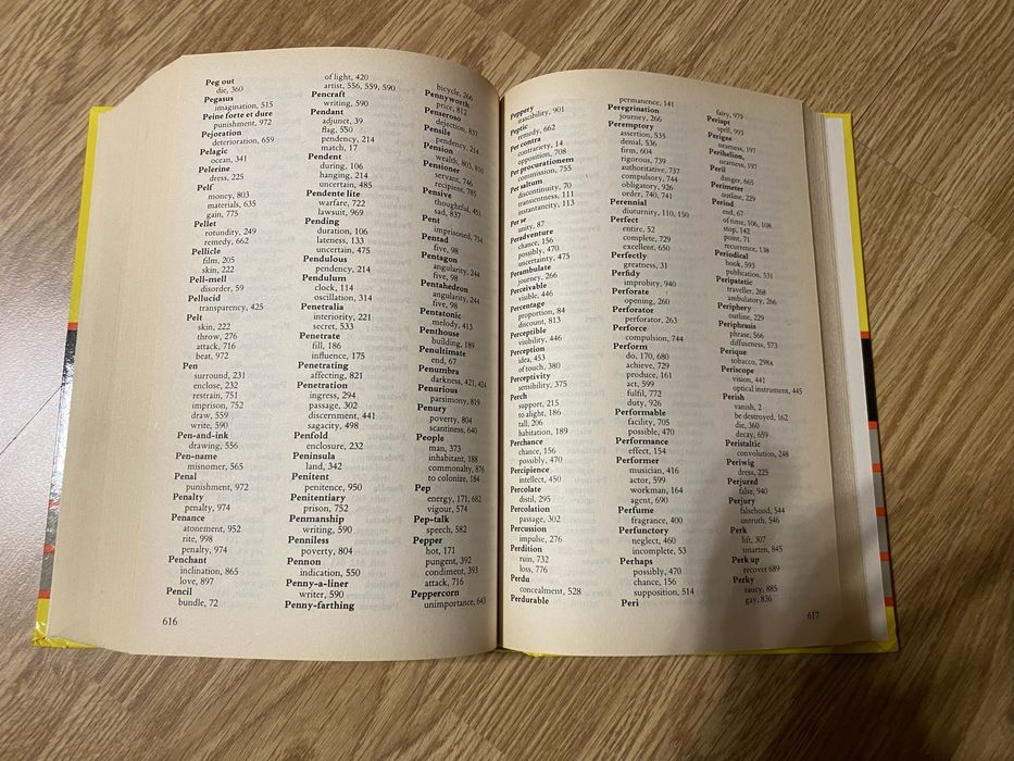 The Everyman Roget’s Treasaurusof English words and phrases