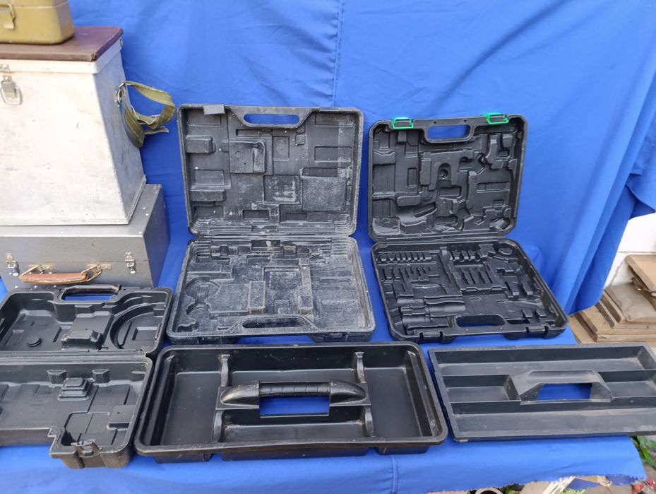 Советский железный чемодан для инструмента ящик тракторный СССР