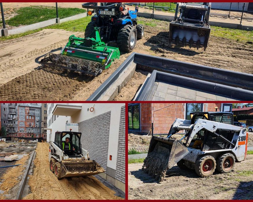 Prace ziemne Trawniki Ogrody Wod-Kan Drenaże Karczowanie Rekultywacja