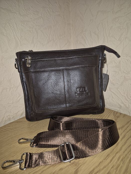 Чоловіча сумка з натуральної шкіри