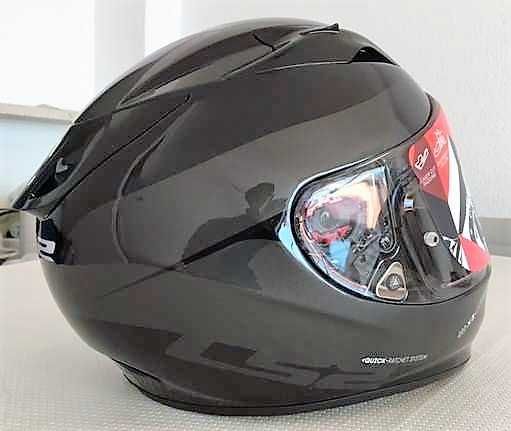 Capacete NOVO Ls2 Arrow R Carbon/Kevlar Pr.Titanio (55% DESCONTO)Tm XS