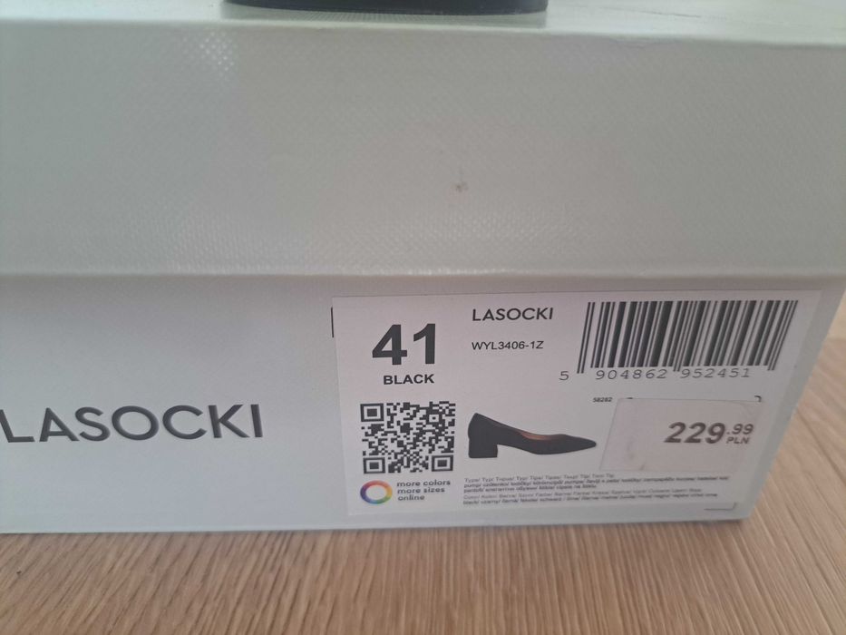 Półbuty, Lasocki na obcasie, rozm. 41