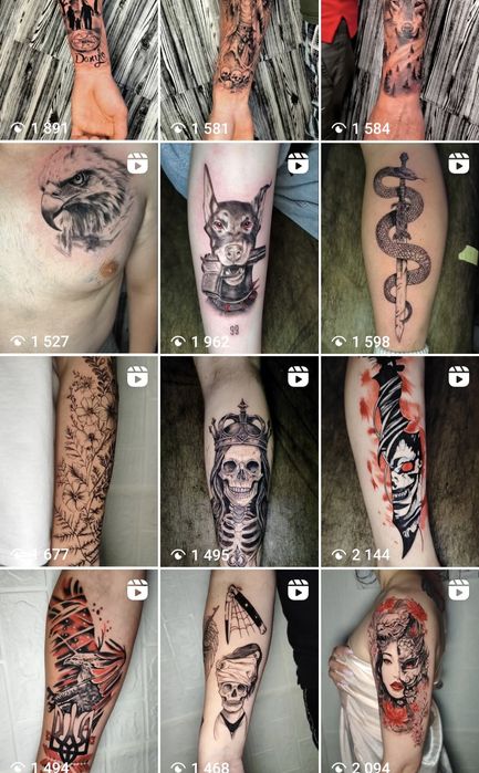 Тату м. Суми від 1500 грн | На перше тату знижка 20%