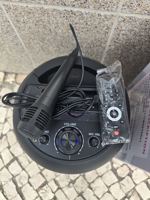 Coluna Bluetooth como microfone nova