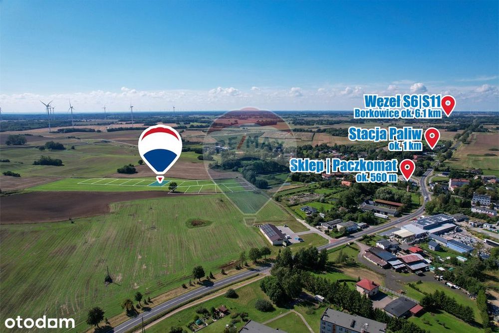 Na sprzedaż działka budowlana 1191 m² | Będzino - View 6