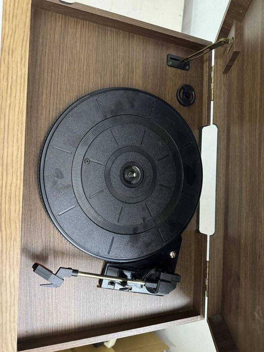 Вініловий програвач на ніжках ретро виниловый проигрыватель AUX/FM/BT/USB/CD Auna