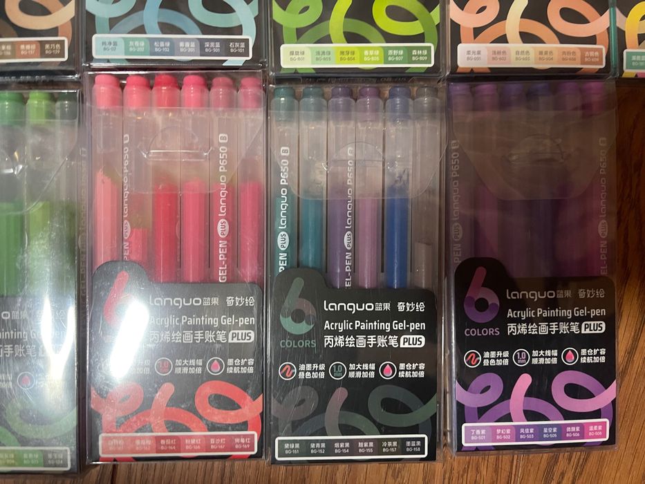 Акрилові ручки Languo plus 90 шт
