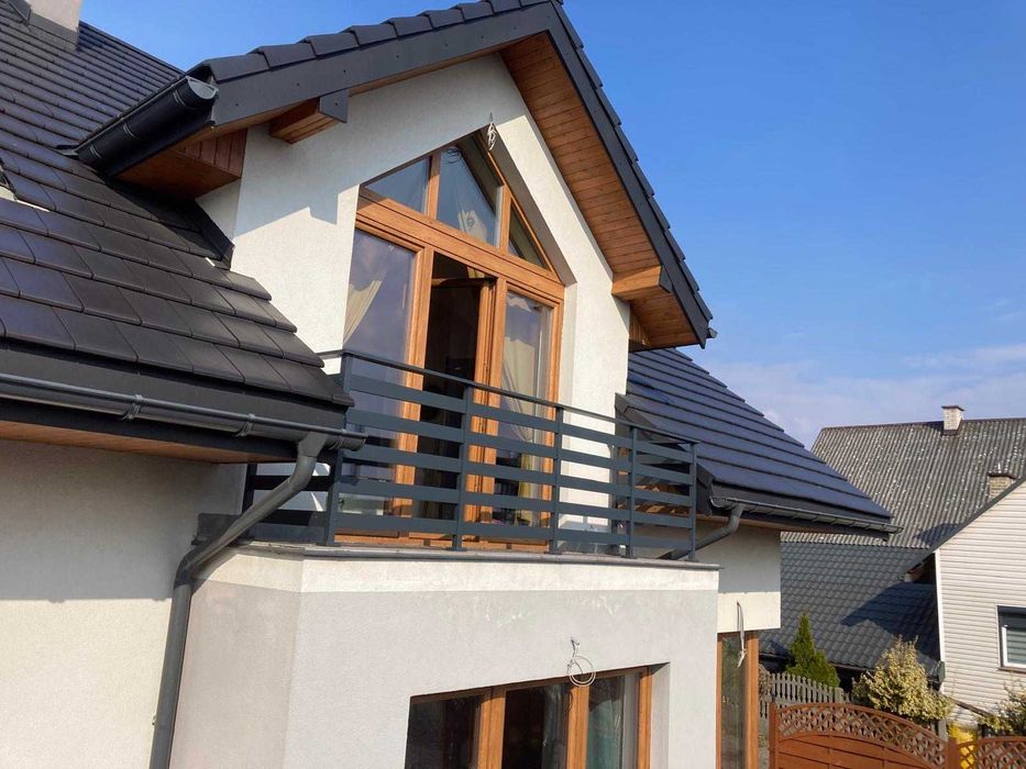 Balustrada balkonowa na balkony ze stali nierdzewnej  balustrady alu