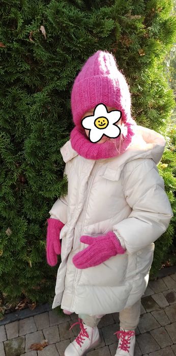 Zestaw czapka+komin+rękawiczki merino+alpaka+silk