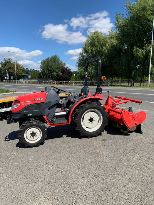 Traktorek Mitsubishi GF170 z glebogryzarką 17KM 4x4 2010r wspomaganie