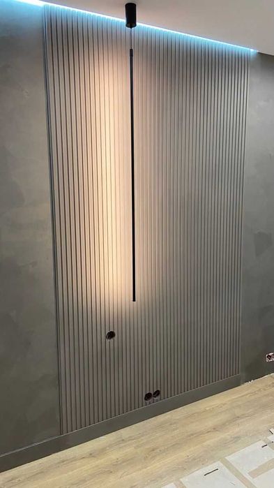 Акустичні панелі на стіну. Рейка декоративна стінова. Декор з дерева.