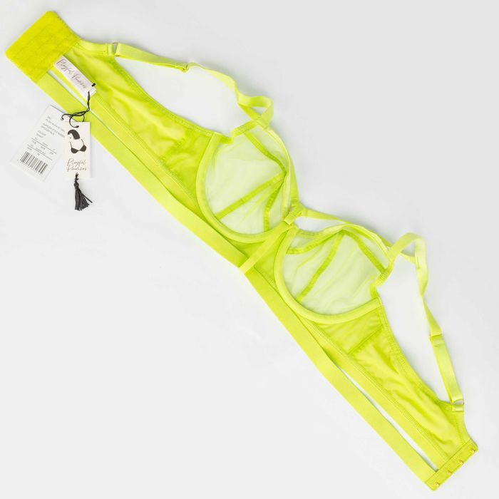 Playful Promises biustonosz soft 75B siateczka strappy seledynowy nowy