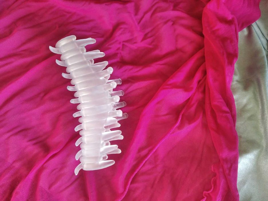 Краб на волосы держатель фиксатор заколка для волос лавандового цвета