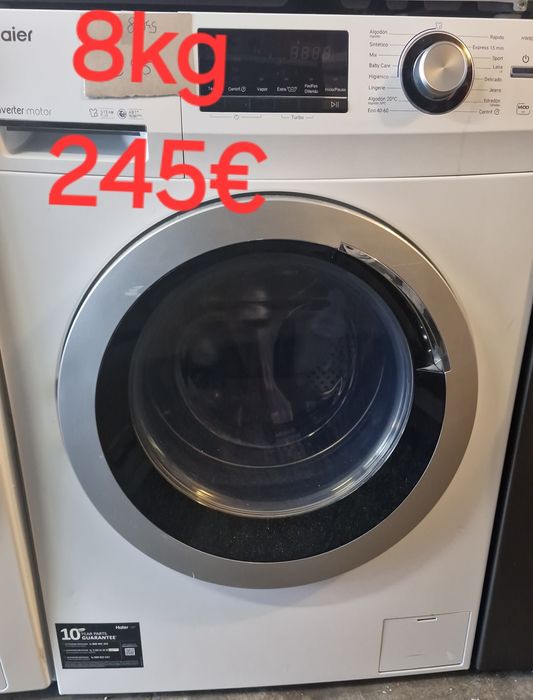 Ate 31 /12 VARIAS MÁQUINAS de lavar roupa 8 kg 225€