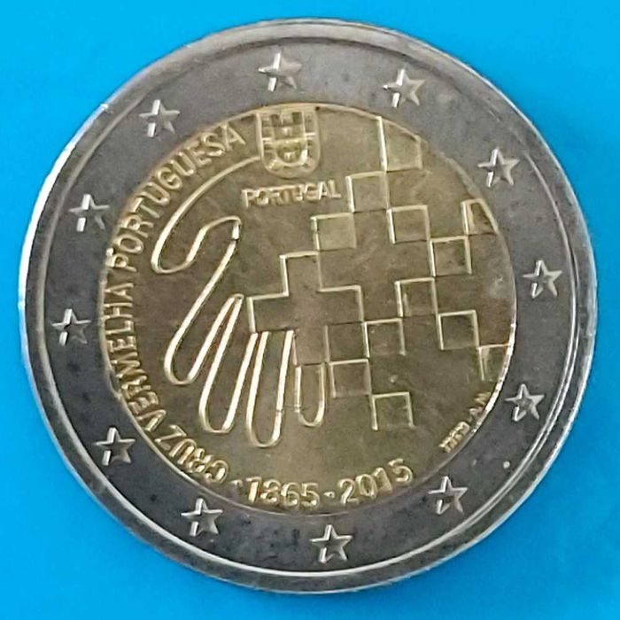 2 Euros de 2015 de Portugal, 150º Aniversário Cruz Vermelha