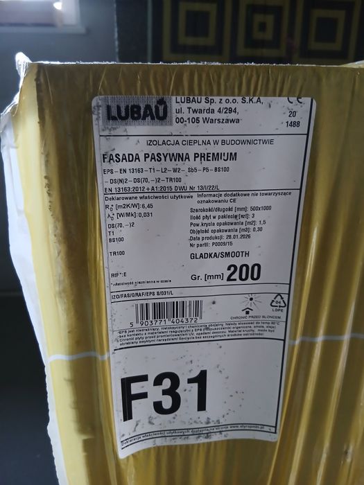 Styropian Lubau Fasada premium 20 cm 0.31