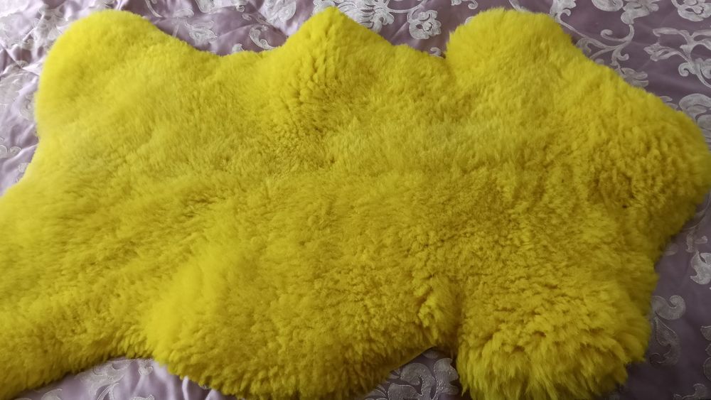 Овеча овечья шкура шкіра килимок з шерсті натуральний