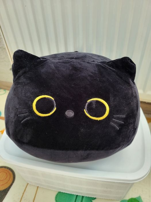 М'яка іграшка обіймашка круглий кіт 30см. My Kigu