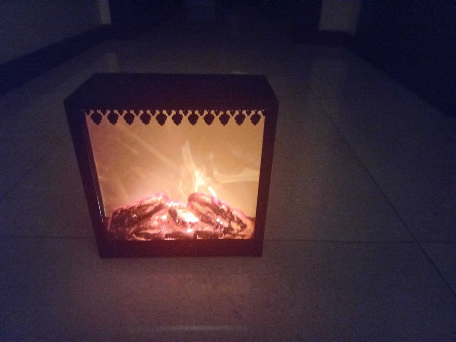 Sztuczny kominek do pokoju na biurko