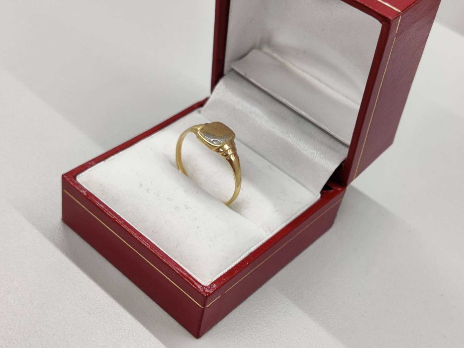 Złoty pierścionek Z CYRKONIĄ 1,8/585 R. 19 mm