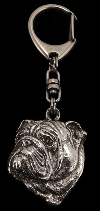 Buldog angielski brelok posrebrzany Art-Dog