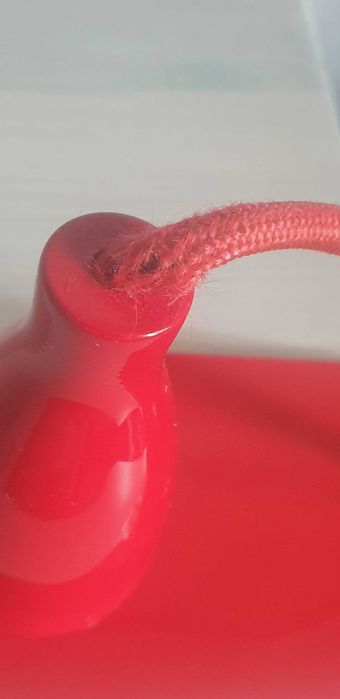 kinkiety metalowy czerwony, biały