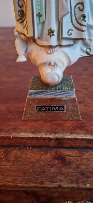 Figura Matka Boska Maryja Madonna Fatima antyk stare dewocjonalia