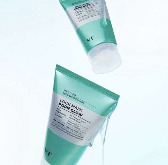 зволожувальна pdrn маска плівка vt cosmetics glow lock mask