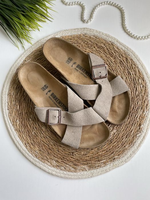 Шльопанці Birkenstock шкіряні 40р