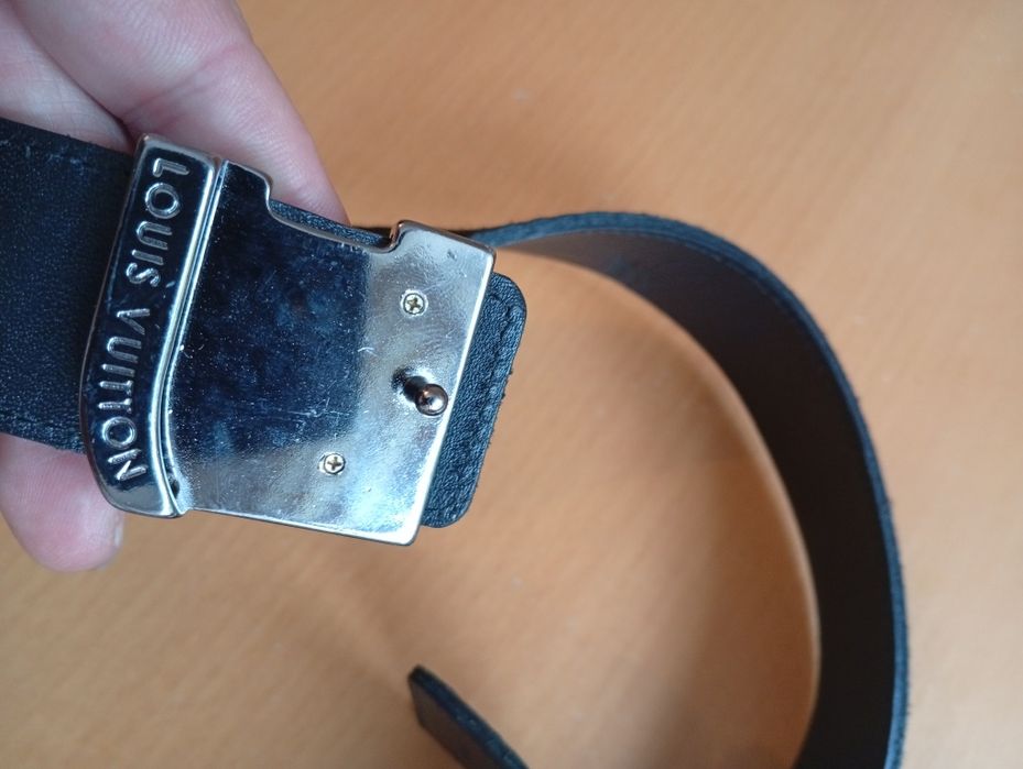 Luxury oryginalne pasek męski Louis Vuitton jak nowe
