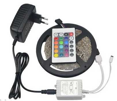 Світлодіодна стрічка UFT RGB LED LS01 5м з пультом ДУ, БЖ, контролером