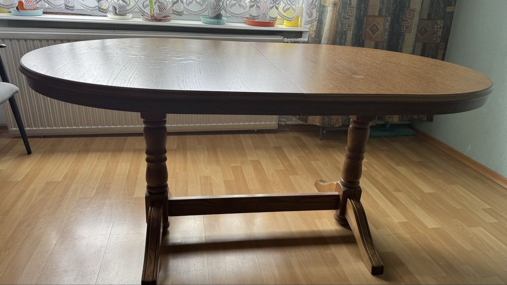 Stół owalny rozkladany drewno