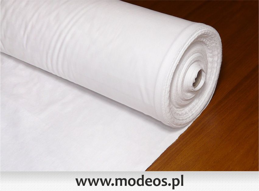 Tania tkanina bawełniana biała bawełna materiał biały płótno białe