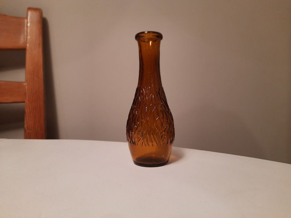 Wazonik na konwalie, wazon PRL HSG Ząbkowice szkło kolorowe prl