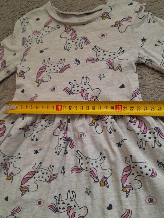 Sukienka w jednorożce 98 cm