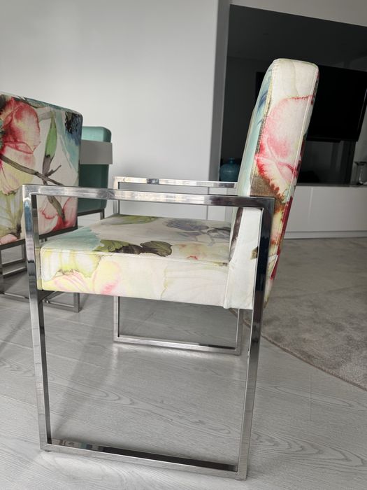 6 cadeiras design em aço inox – Interdesign