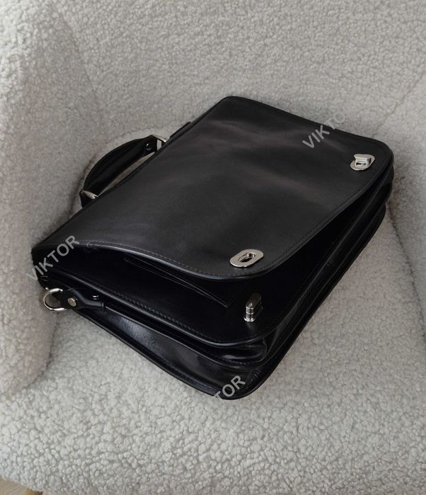 Мужская кожаная сумка портфель VERA PELLE. Италия