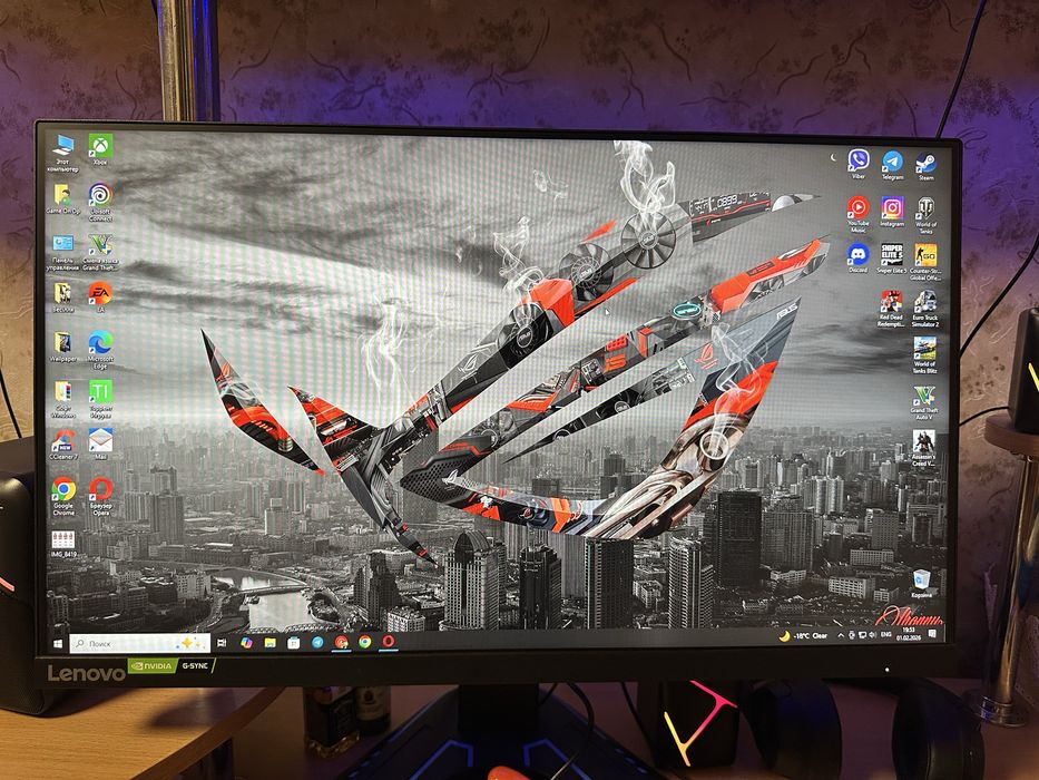 Монитор Lenovo G24-20 Nvidia G-Sync