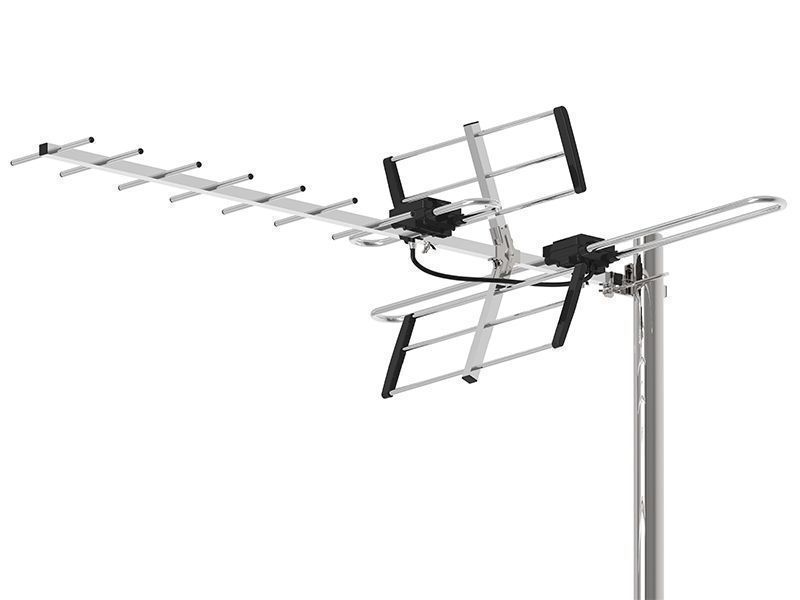 Antena kierunkowa DVB-T2 VHF UHF odbiera MUX8 pasywna zew ATD31S